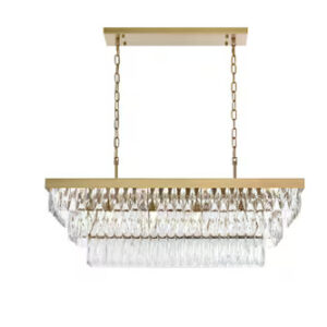 Rectangular Crystal Chandelier