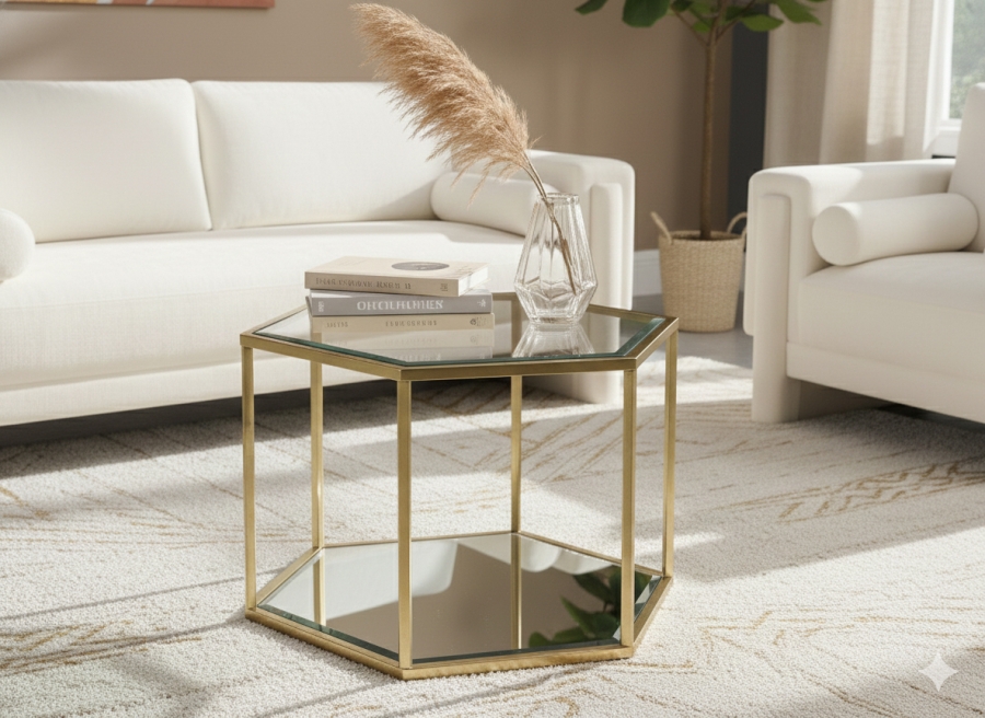 Sei Glass And Steel Coffee Table - Imagen 5