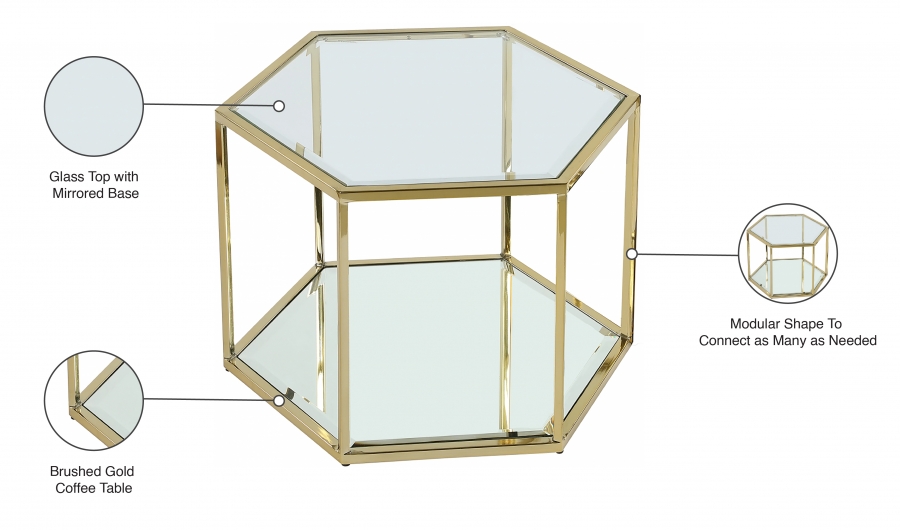 Sei Glass And Steel Coffee Table - Imagen 2