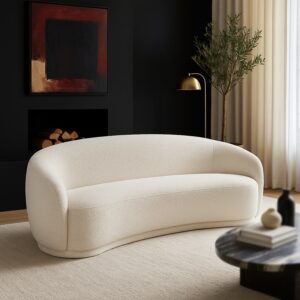 Hyde Boucle Fabric Upholstered Sofa